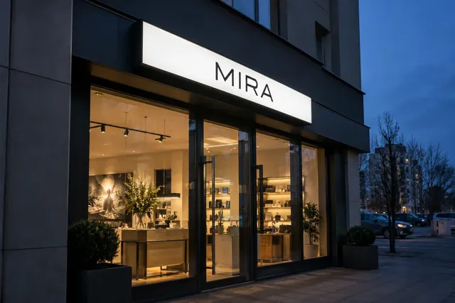Rectangular facade lightbox