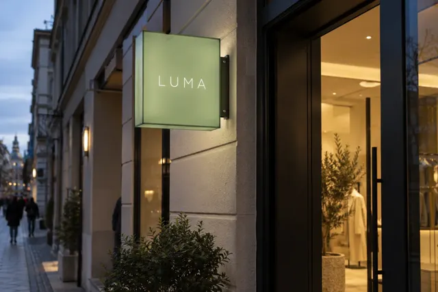 Square entrance lightbox