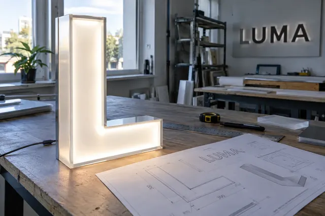 Illuminated acrylic prototype