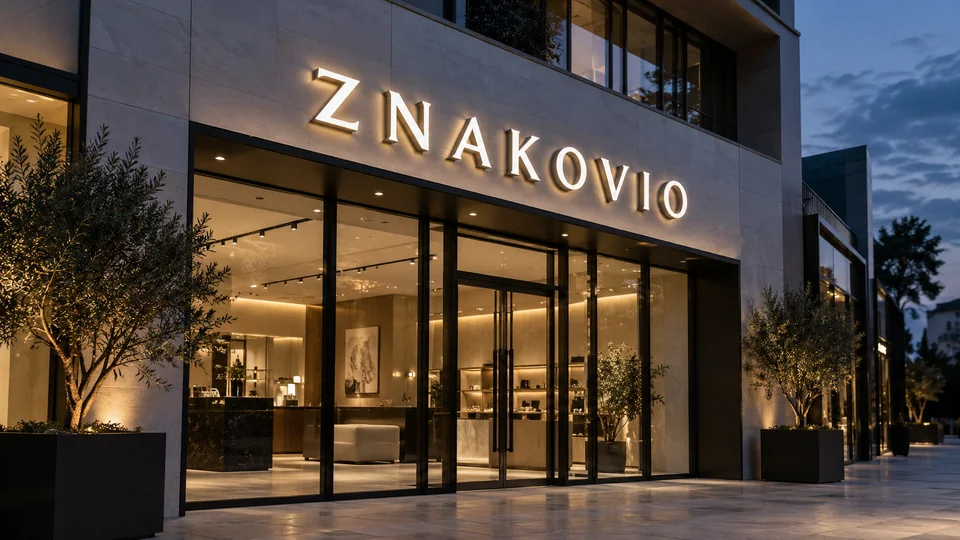 Materials, light and proportion come together in signage that belongs to its architecture and represents your business.